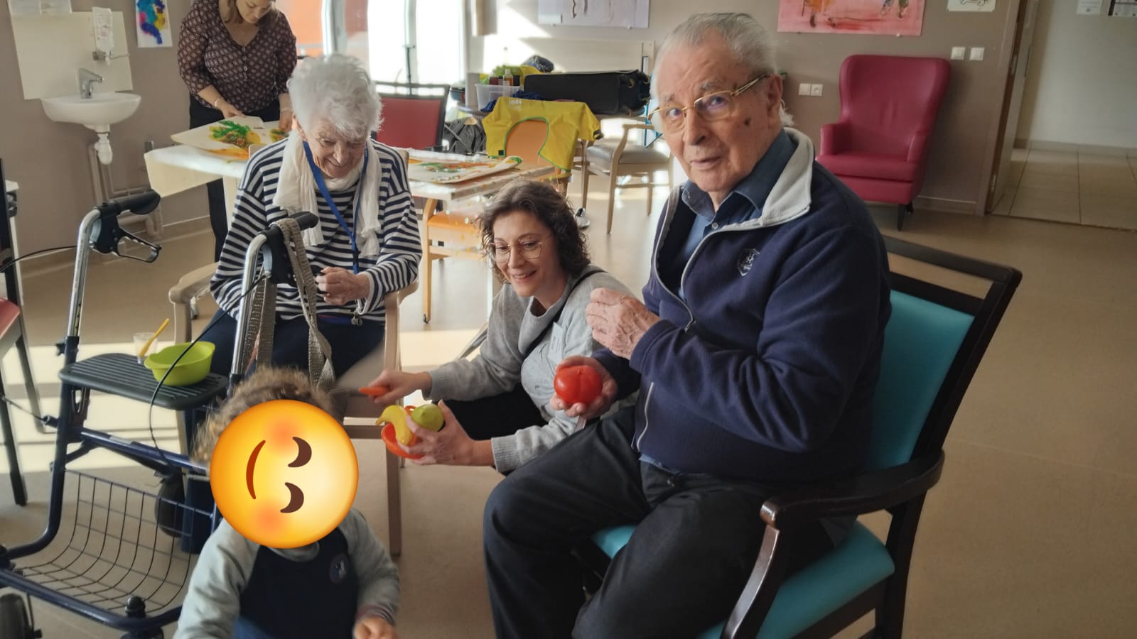 Rencontre intergénérationnelle de ce jeudi 6 novembre avec les résidents des Bégonias 