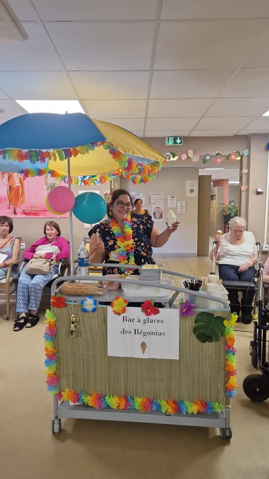 Glaces pour tous les résidents aux Bégonias le 24062026