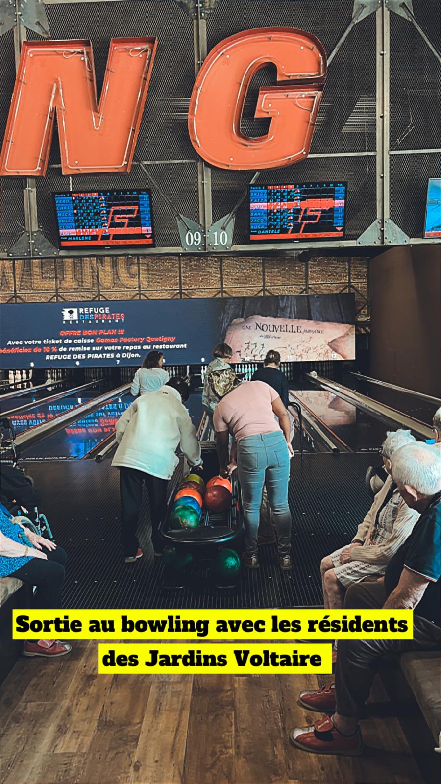 Sortie au bowling le 30.09.2025 Jardins Voltaire