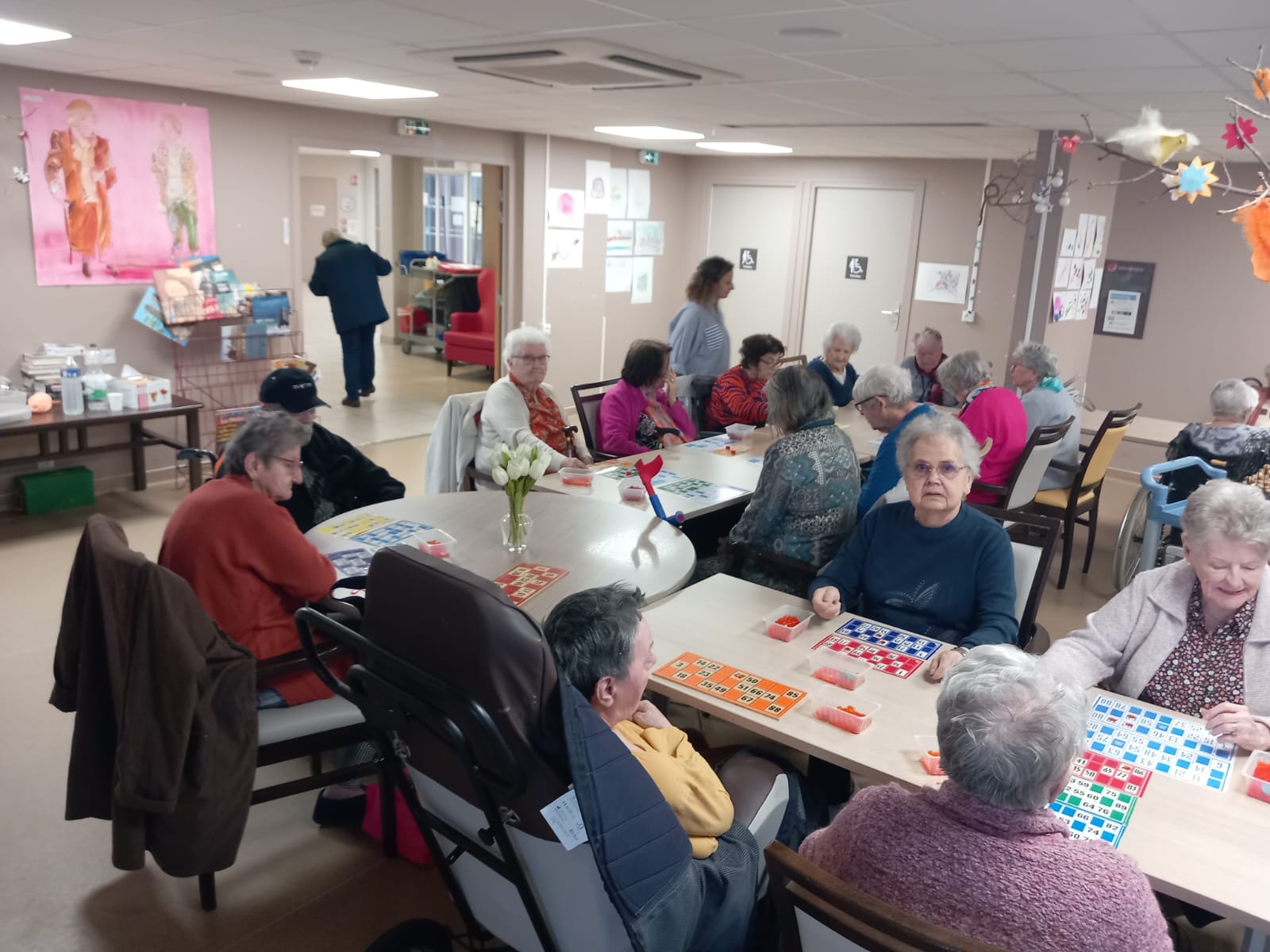 Loto aux Bégonias avec des résidents des Marguerites - 021123
