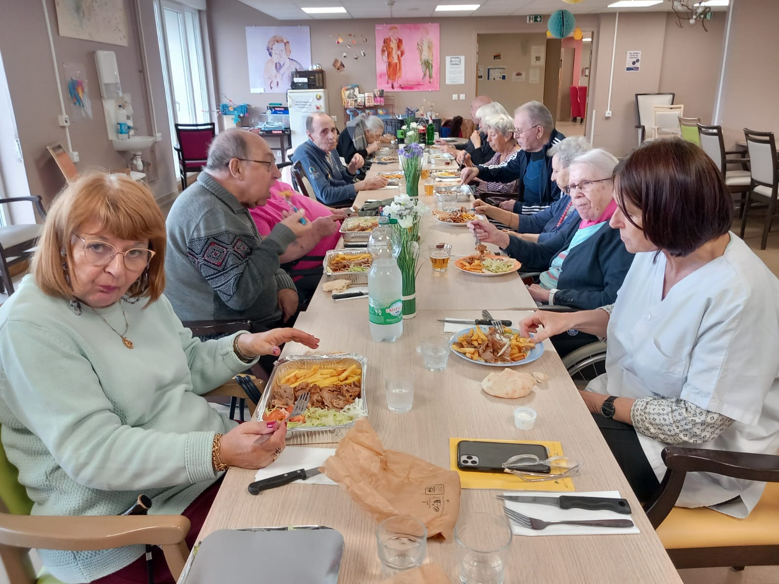 Groupe repas kebab aux Bégonias - 300924