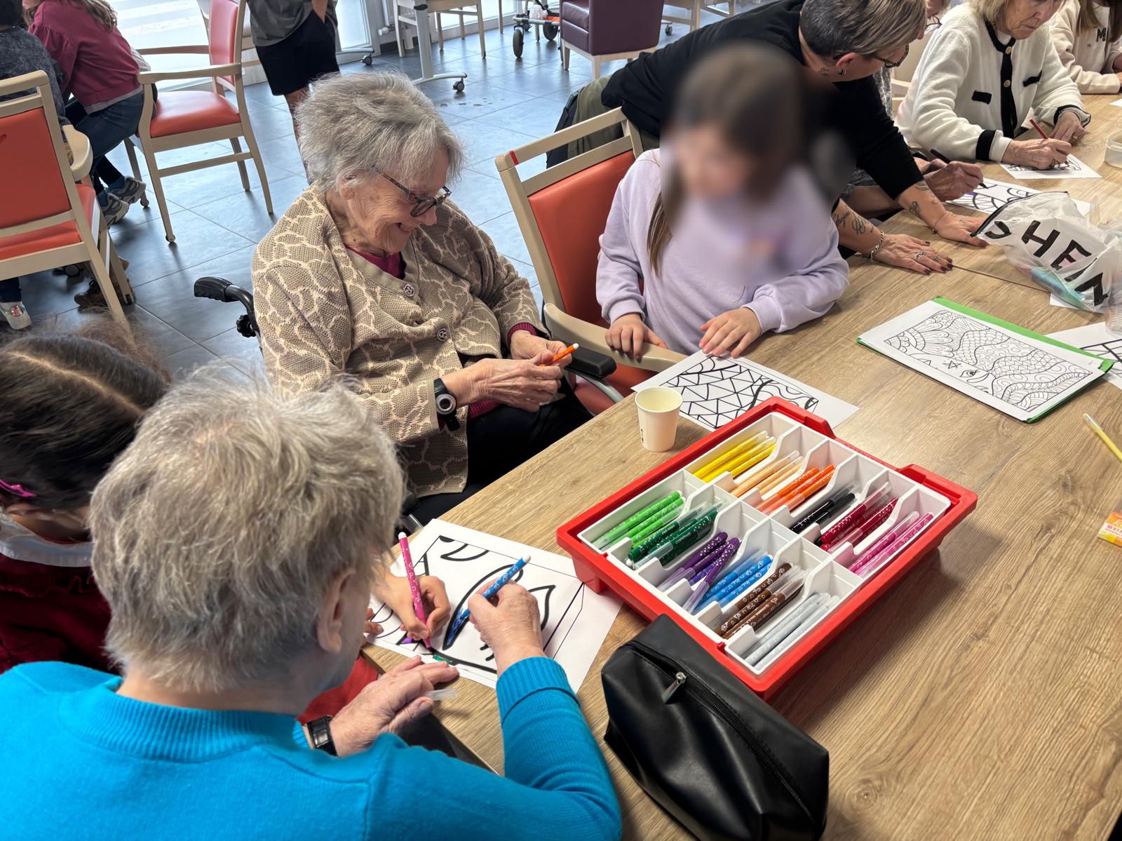 Rencontre intergénérationnelle avec le periscolaire Dampière et les Jardins Voltaire 05032026